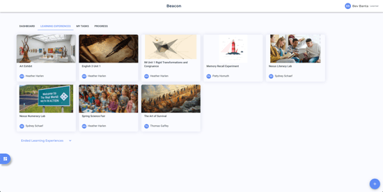 learning experience list