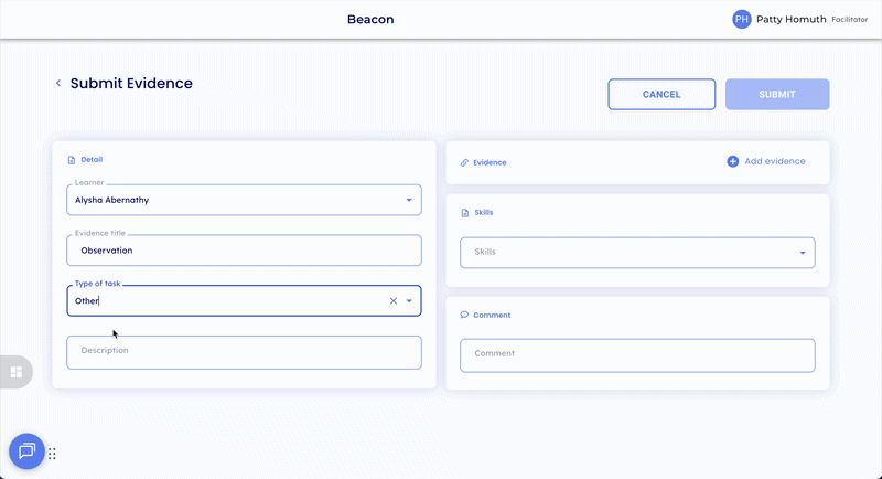 submitEvidenceExample